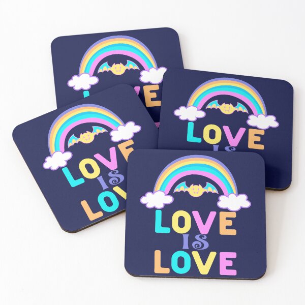 Item preview, Love is Love, Rainbow Bat designed and sold by Constant Readers.