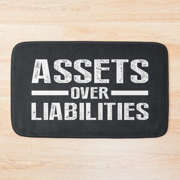 Item preview, Assets Over Liabilities Text in White designed and sold by BLMcreations.