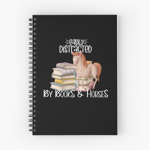 Item preview, Easily Distracted By Books And Horses, Pony and Stack of Books designed and sold by PrintedKat.