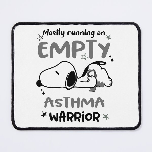 Item preview, Mostly Running on Empty Asthma Warrior designed and sold by Wlsnpeggy.