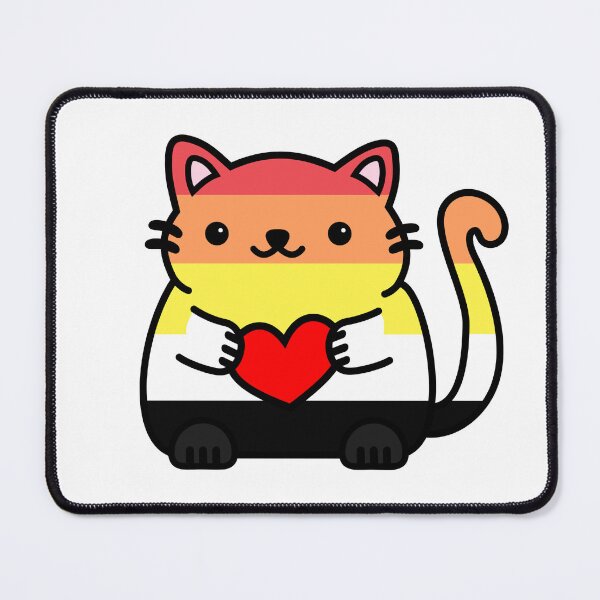 Item preview, Akoisexual Pride Flag Kitty designed and sold by ilexdesigns.