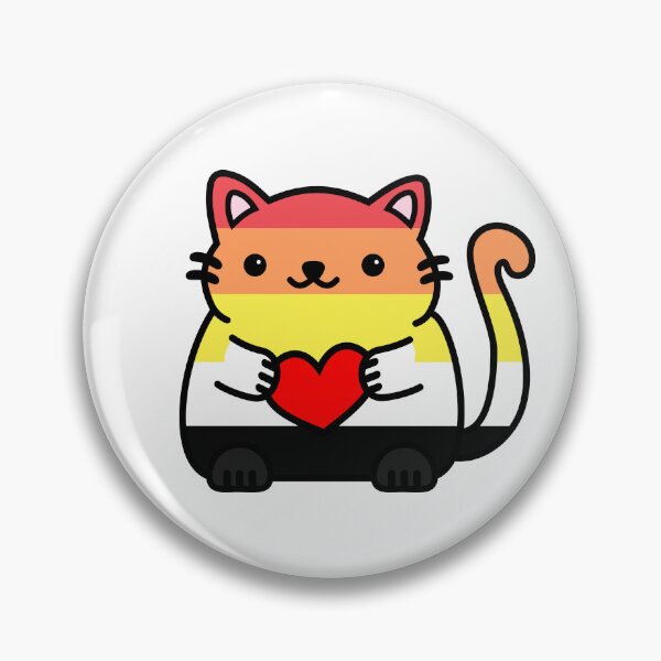 Item preview, Akoisexual Pride Flag Kitty designed and sold by ilexdesigns.