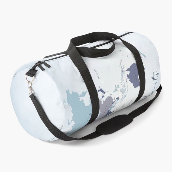 Item preview, Adventure Awaits World Map in Blue designed and sold by UrbanEpiphany.
