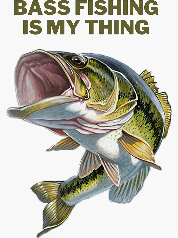 Bass Fishing! Sticker for Sale by FloridaKeys1984