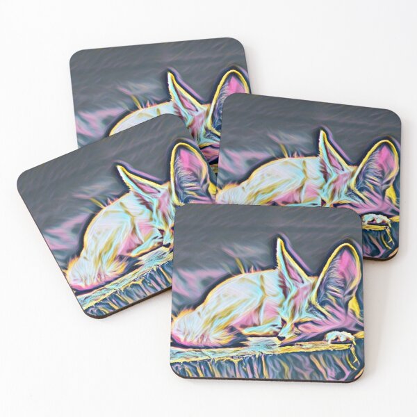 Item preview, Desert Fennec Fox Sleeping Mystic Portrait  designed and sold by TheWildFlix.