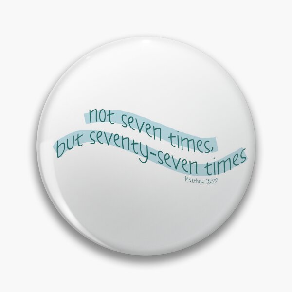 Item preview, Matthew 18:22 not seven times but 77 times blue designed and sold by AmeliasArtistry.