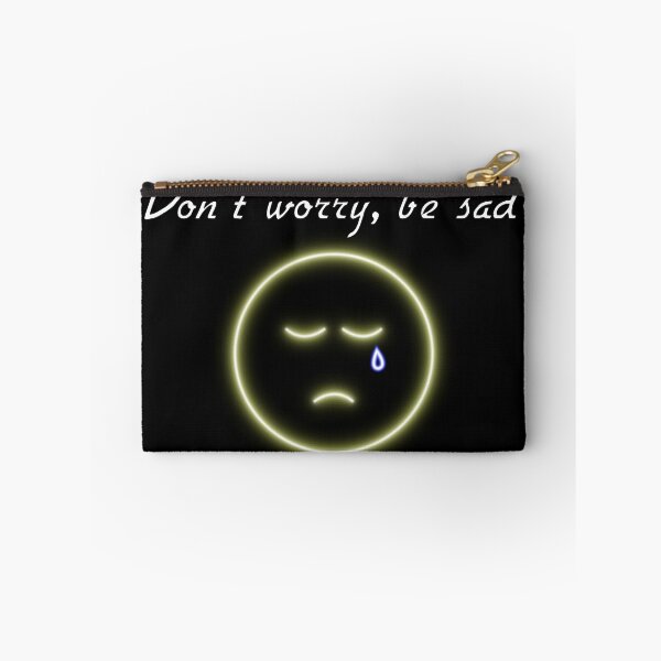 Item preview, Don't Worry, Be Sad Neon designed and sold by NeonWalrus.