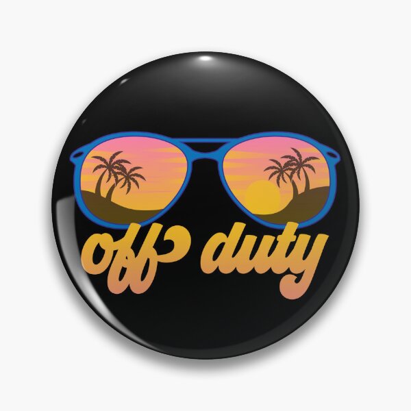 Item preview, Off Duty Sunglasses Beach Sunset Retro Beach Vacation Gear designed and sold by DynamicDesign.