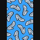 Glass Slipper Pattern In Blue Graphic T Shirt Dress By Evannave Redbubble