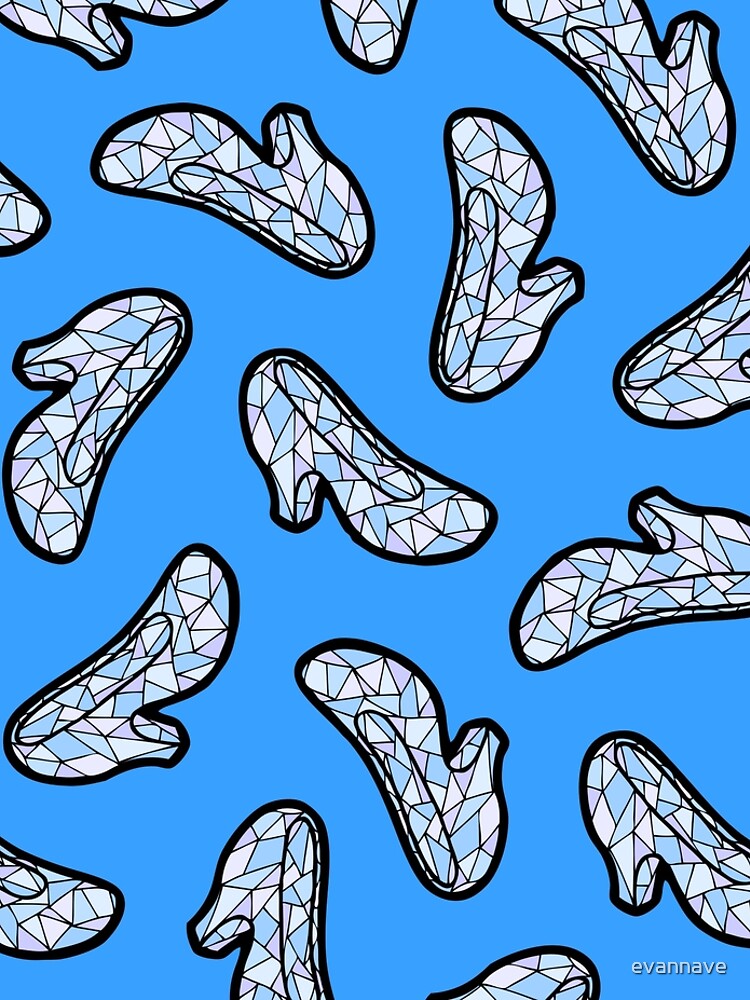 Glass Slipper Pattern in Blue by evannave
