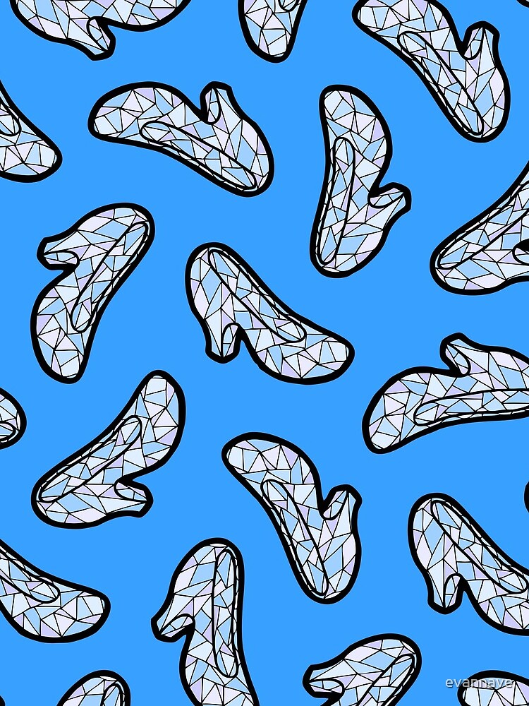 Glass Slipper Pattern in Blue by evannave