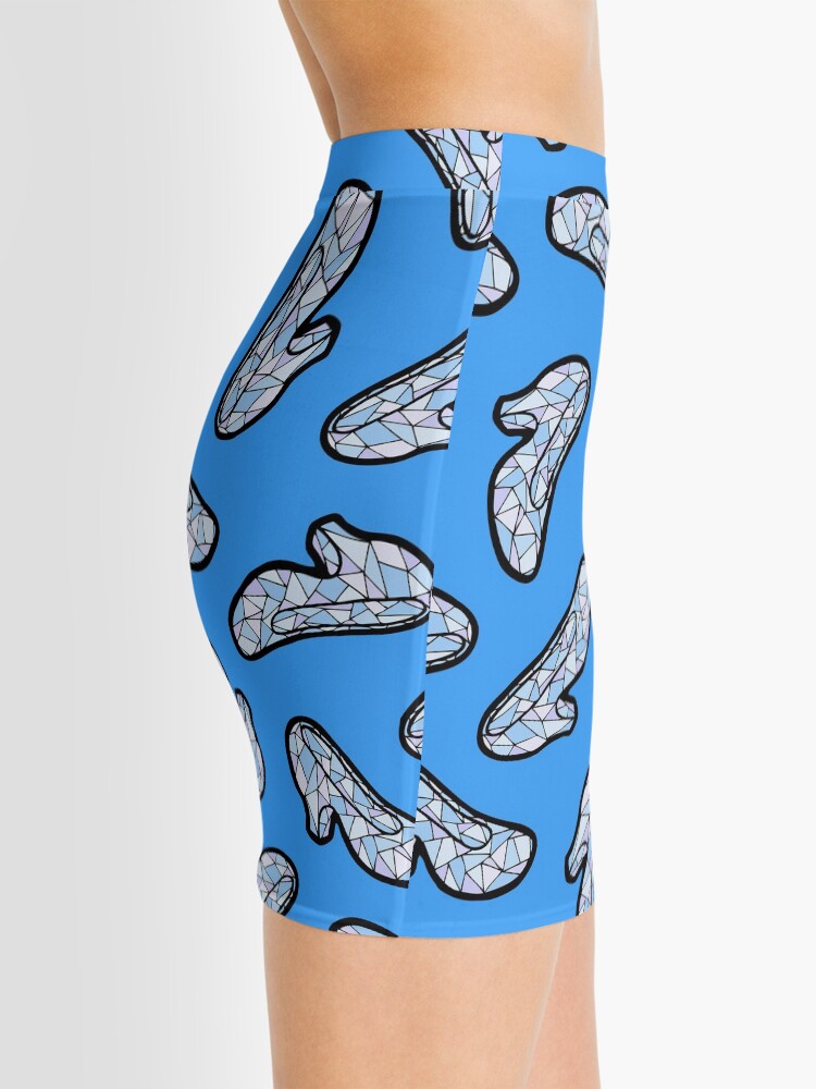 Alternate view of Glass Slipper Pattern in Blue Mini Skirt