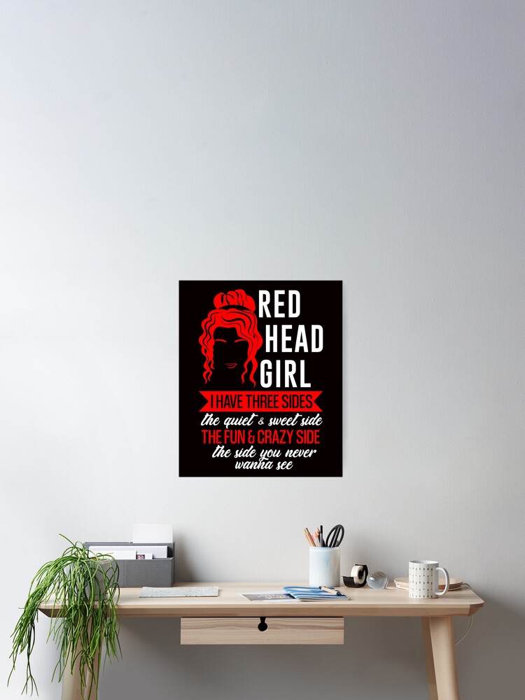 Redhead Ginger Girl 3 Sides Quiet Sweet Fun Crazy T-Shirt Redhead Ginger Girl 3 Sides Quiet Sweet Fun Crazy T-Shirt