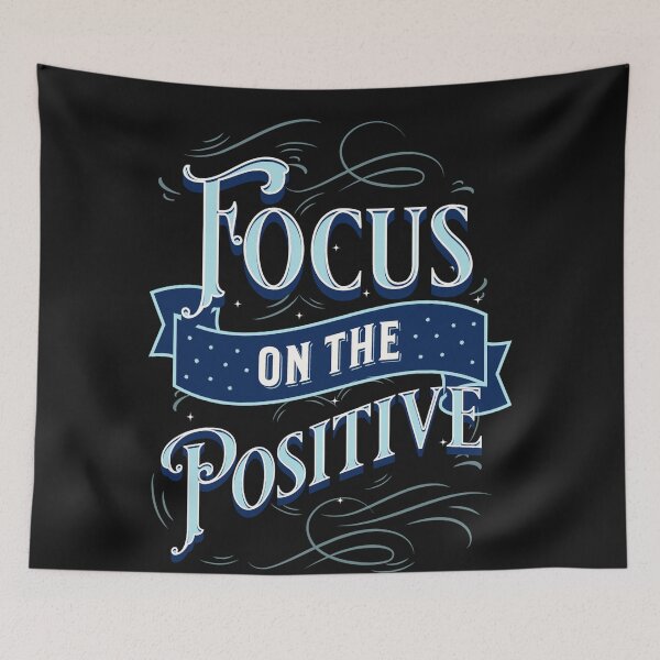 Item preview, Positively Be Postive Faith Good Vibes Happy Happiness designed and sold by CattlettArt.