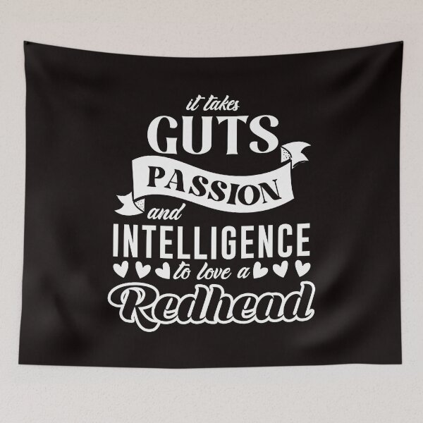 Item preview, Passion Intelligence Love Ginger Redhead Red Orange Haired designed and sold by TomGiantDesigns.