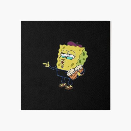 Sad spongebob 5x7 acrylic painting - Depop