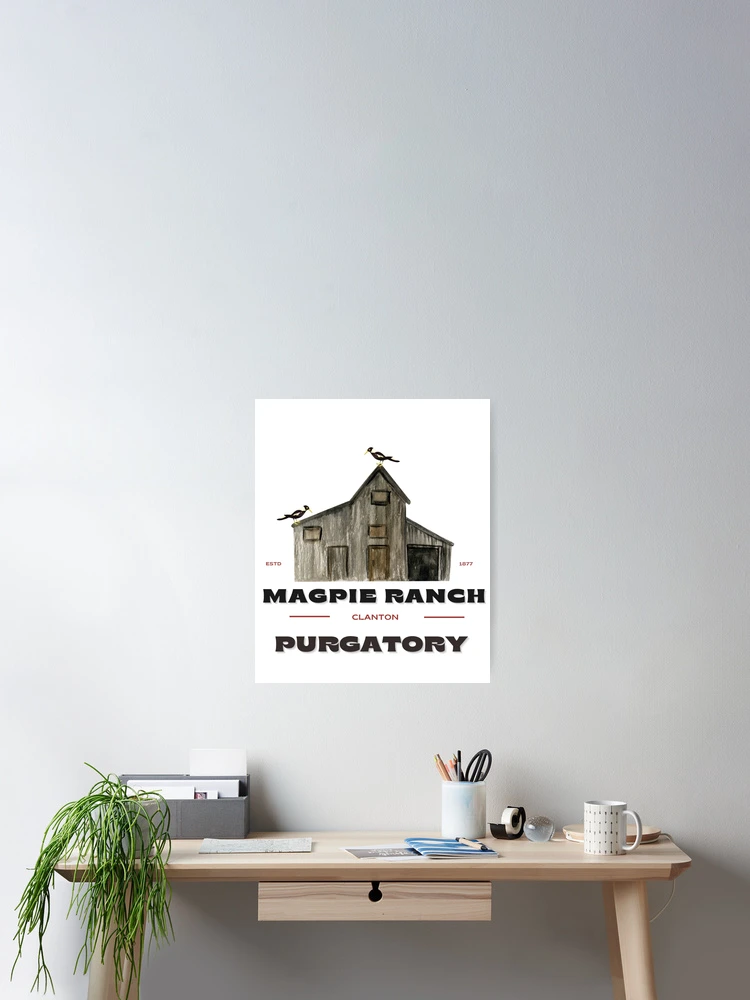 Thumbnail 2 of 3, Poster, Magpie Ranch Dark Lettering designed and sold by Huntch.