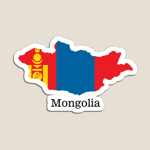 Mongolia Travel Souvenir Flexible Fridge Magnet GOBI DESERT 