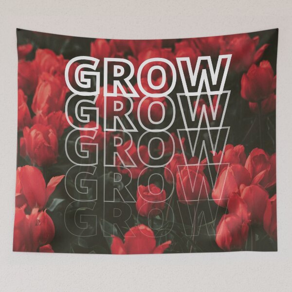 Item preview, GROW (above) - Red Flowers designed and sold by AliceSLee.