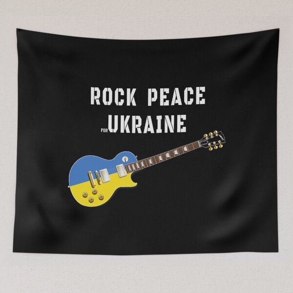 Item preview, Rock Musicians Guitar Ukrainian Flag Peace For Ukraine designed and sold by Aide.