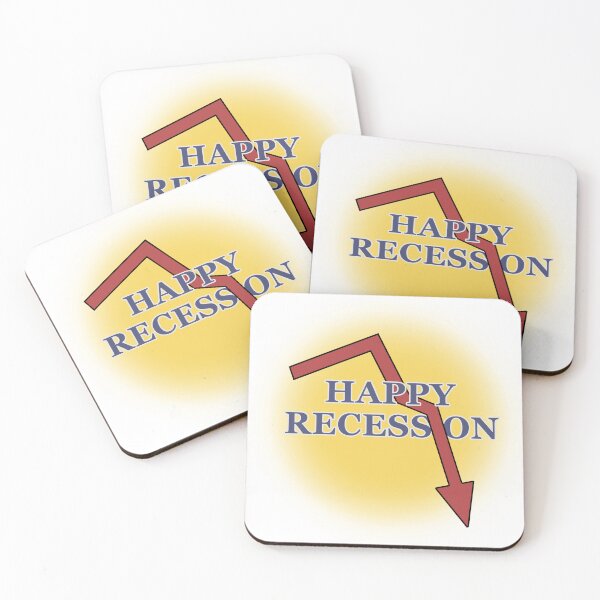 Item preview, Happy Recession - Stock Market Crash designed and sold by Disparate Thoughts.