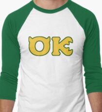 Oozma Kappa - monsters university frat Men's Baseball ¾ T-Shirt
