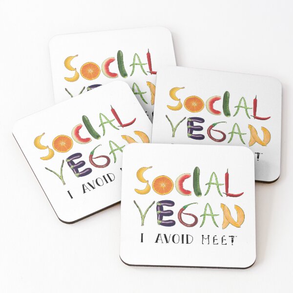 Item preview, Social Vegan: I Avoid Meet designed and sold by CarynKeller.
