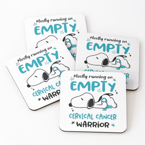 Item preview, Mostly Running on Empty Cervical Cancer Warrior designed and sold by Wlsnpeggy.