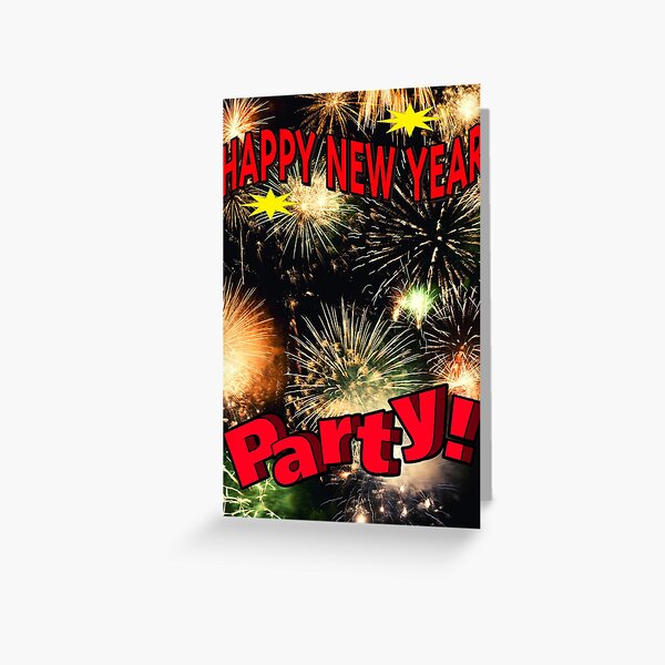 Item preview, Happy New Year Party Fireworks designed and sold by teewearstyle.