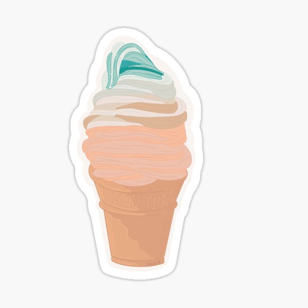 Ice cream sticker pack, aesthetic sticker bundle, print cut - So Fontsy