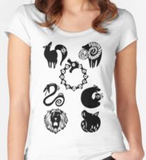 seven deadly sins Women's Fitted Scoop T-Shirt