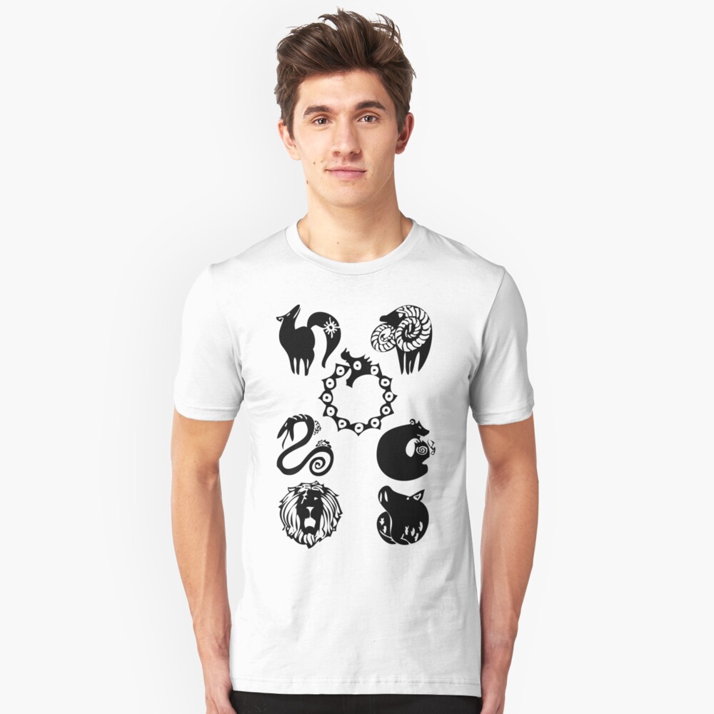 seven deadly sins shirts