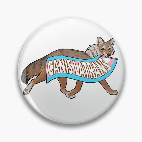 Item preview, Trans pride coyote (canis laTRANS)  designed and sold by paintedpaw-cat.