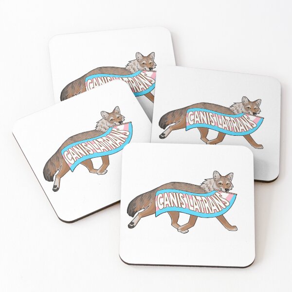 Item preview, Trans pride coyote (canis laTRANS)  designed and sold by paintedpaw-cat.