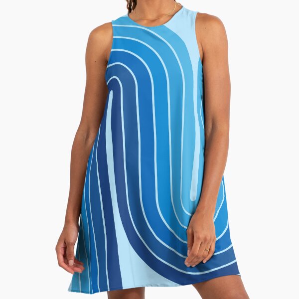 Retro Geometric Double Arch Design Brown Magenta Orange and Beige" A-Line  Dress for Sale by tonymagnerart | Redbubble