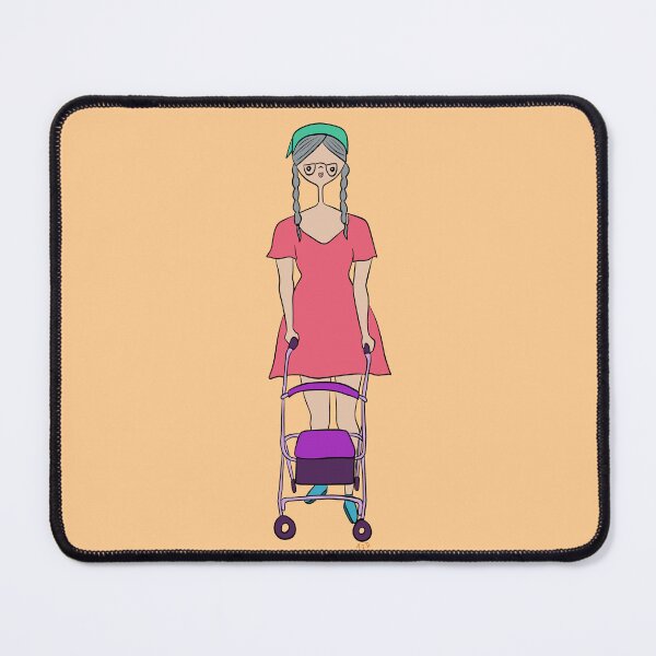 Item preview, Cute Girl With Rollator (orange) designed and sold by misslovelymess.