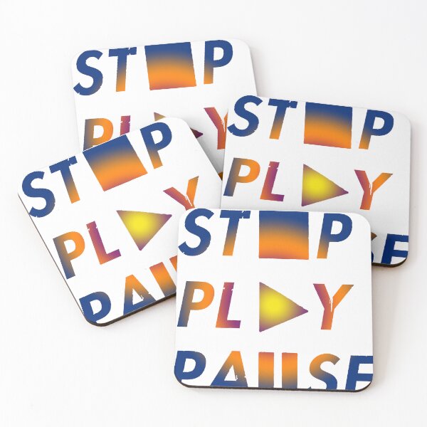 Item preview, Stop play pause designed and sold by thebaig.
