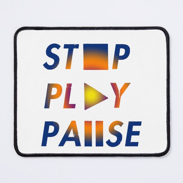 Item preview, Stop play pause designed and sold by thebaig.