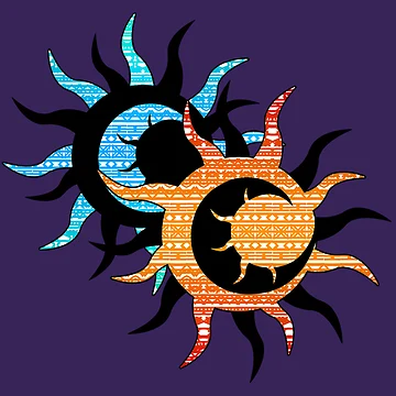 Artwork thumbnail, Sun and Moon Inception Inversion Double Color by Kirion