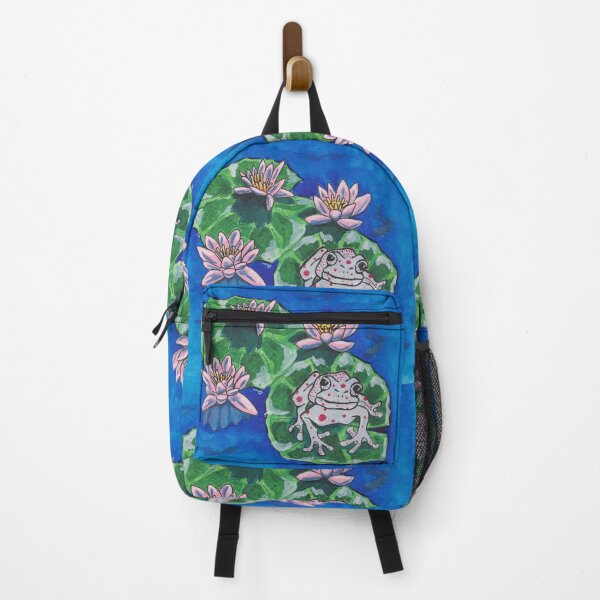 Item preview, Fog on lily pad painting designed and sold by CrittersByLola.