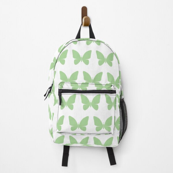 Item preview, Green Butterflies Pattern On White Background designed and sold by burbankdesigns.
