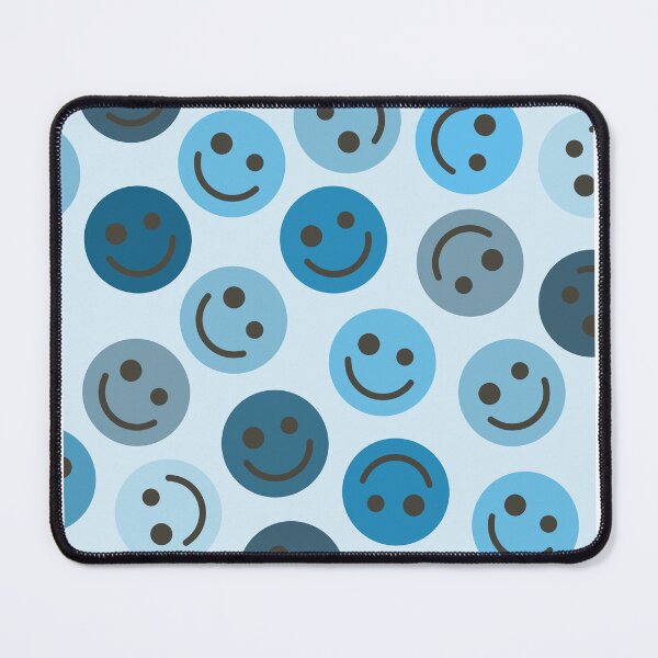 Item preview, Blue Happy Faces designed and sold by gray-cat.