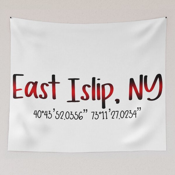 Item preview, East islip coordinates designed and sold by Mikaelaannacc.