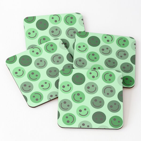 Item preview, Green Happy Faces designed and sold by gray-cat.