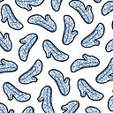 Glass Slipper Pattern In White Metal Print By Evannave Redbubble