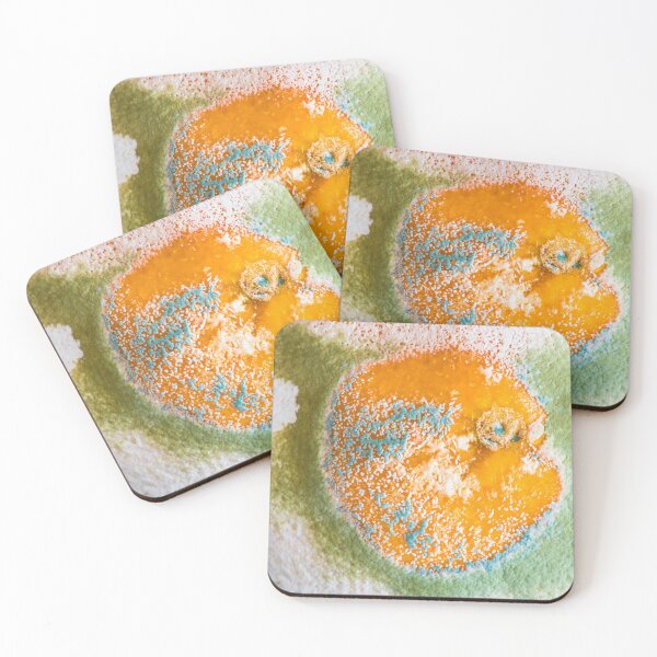 Item preview, White, Blue & Green Mold on an Orange designed and sold by Bill Spengler's Photographic Thoughts.