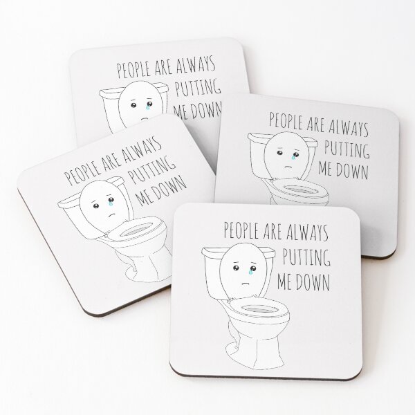 Item preview, PUT THE TOILET SEAT DOWN designed and sold by Rob Price.