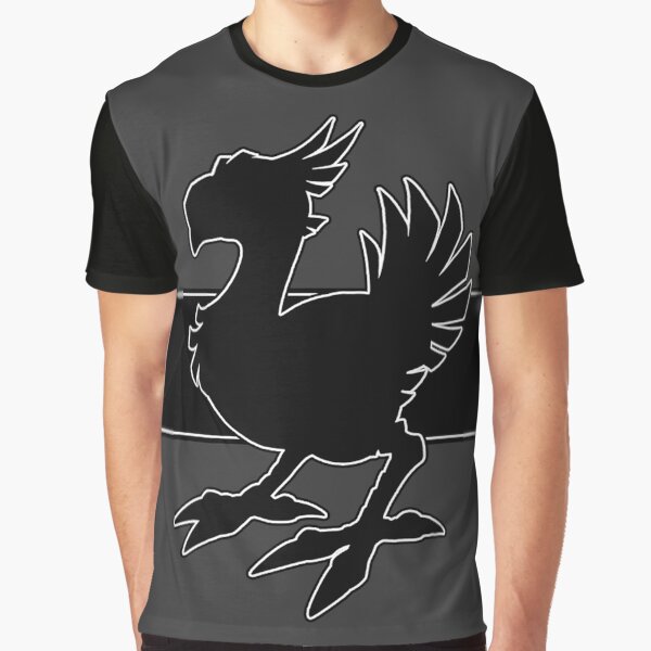Chocobo Black Graphic T-Shirt