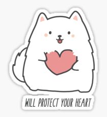Fluff will Protect Your Heart Sticker