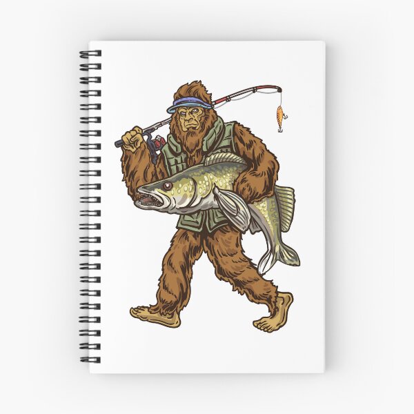 Item preview, Walleye Fishing Bigfoot Hunter Fisherman Gift designed and sold by Jon S.